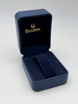 bulova watch box scatola vintage blue