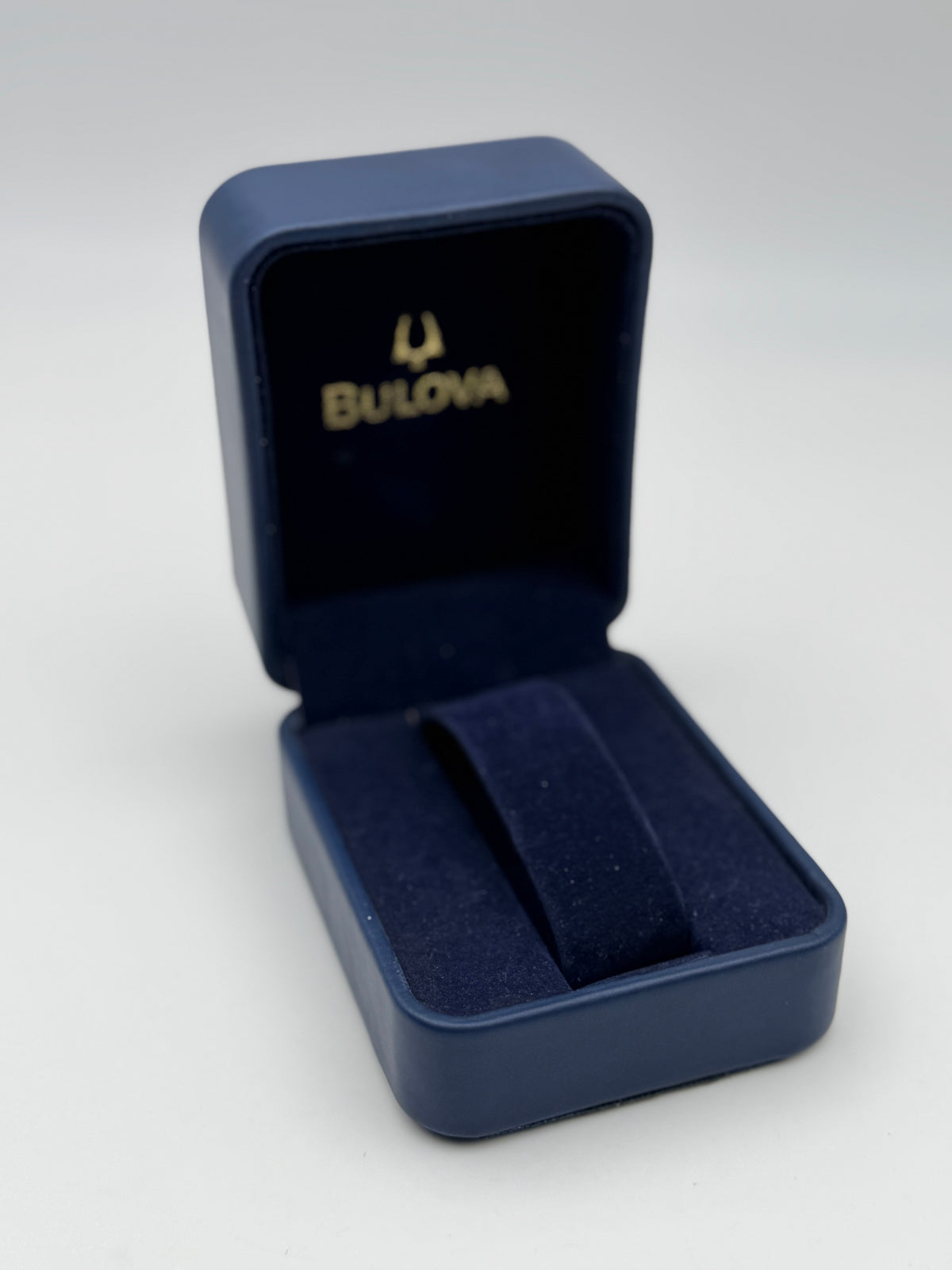 bulova watch box scatola vintage blue