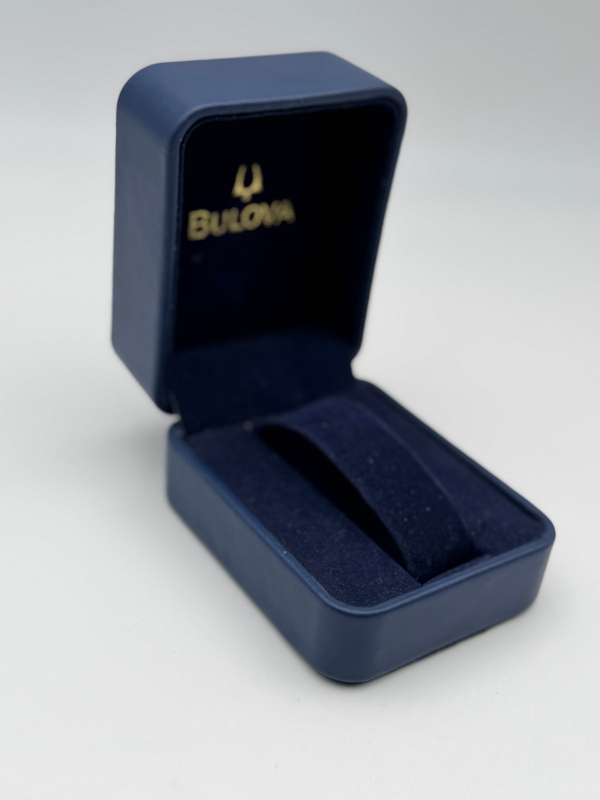 bulova watch box scatola vintage blue