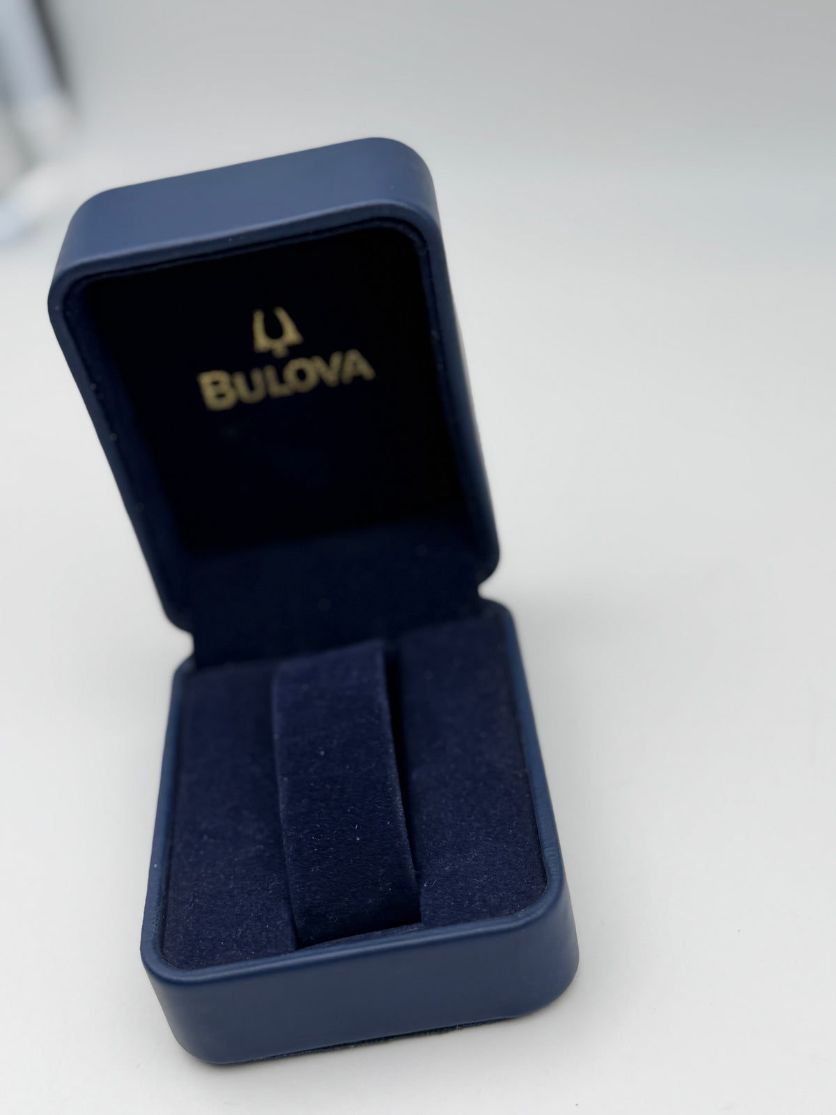bulova watch box scatola vintage blue