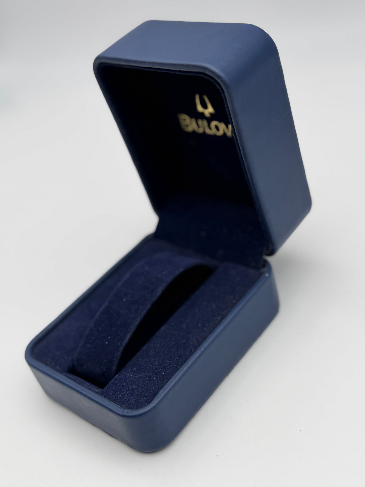 bulova watch box scatola vintage blue