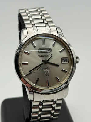 ticin judo crystal automatic seven 37mm vintage