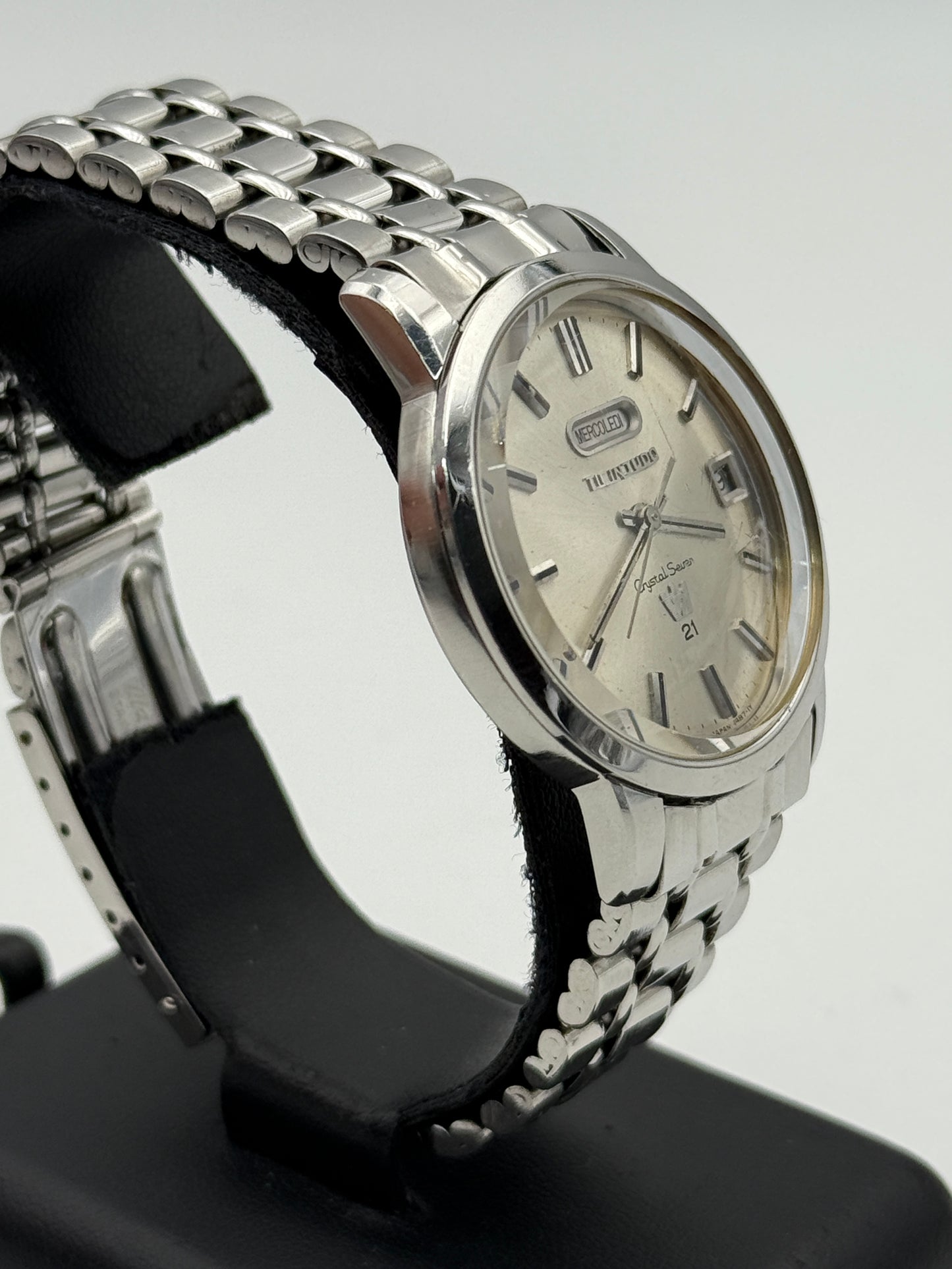 ticin judo crystal automatic seven 37mm vintage