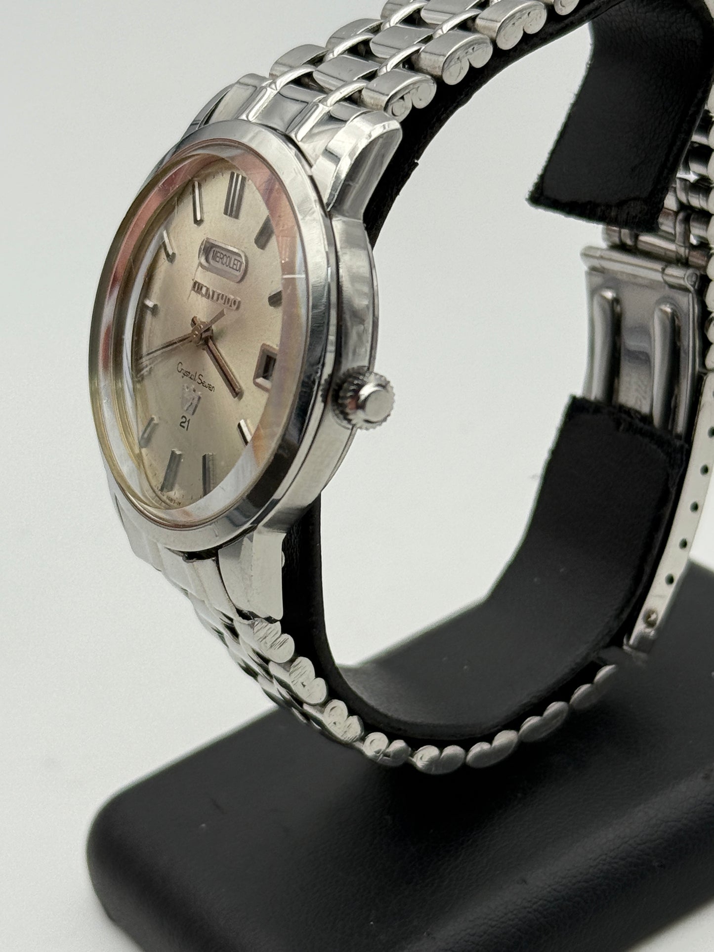 ticin judo crystal automatic seven 37mm vintage