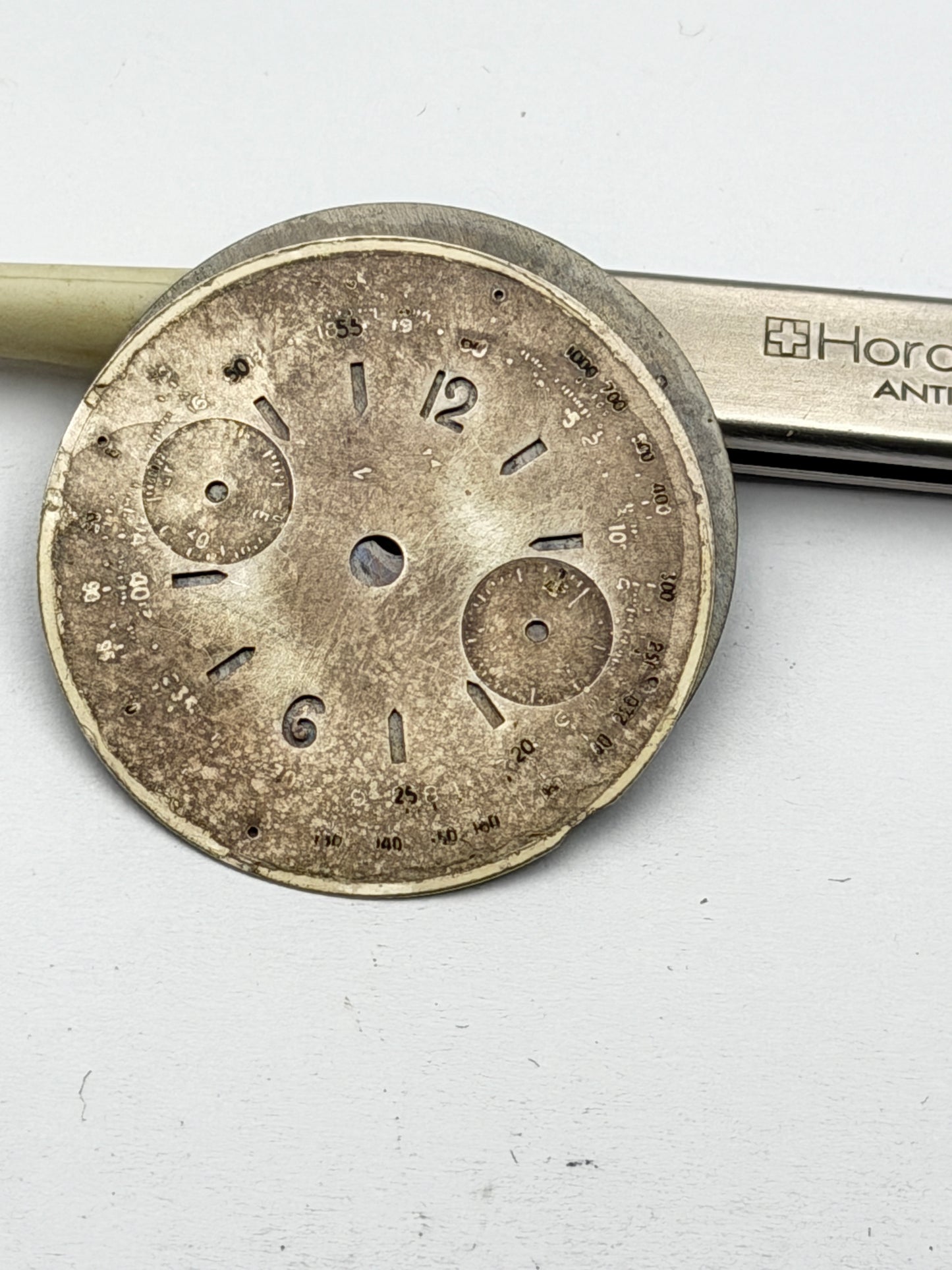 anonimo chrono 31.4mm dial quadrante vintage