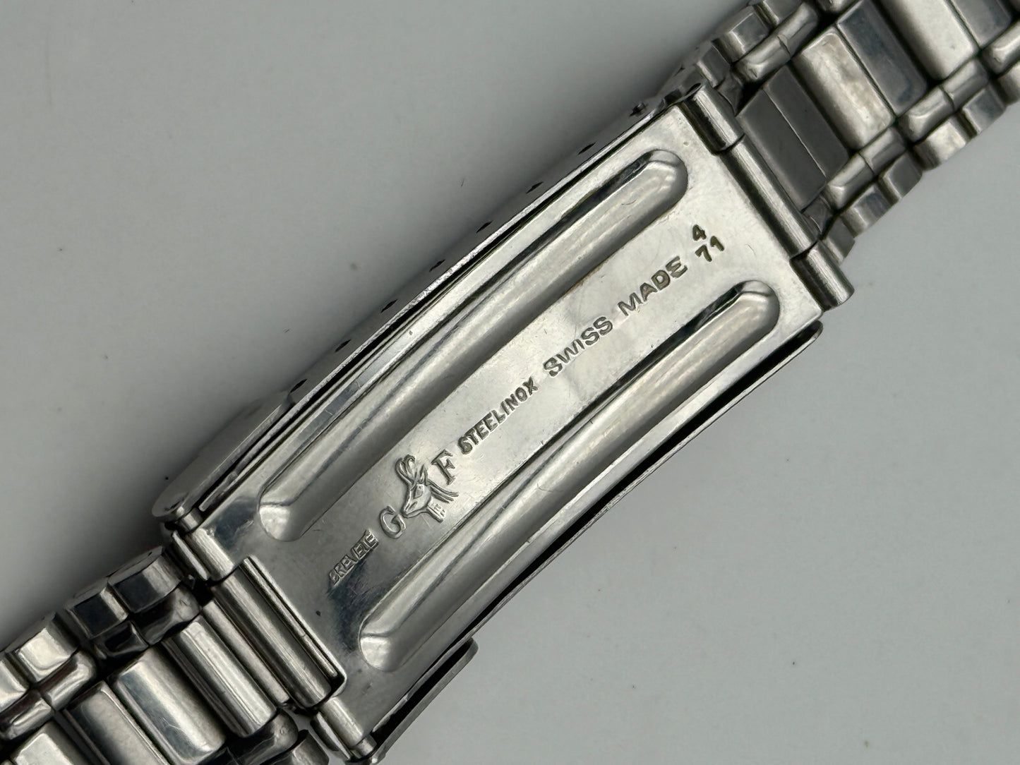 zenith gay freres 4-71 zp endlink  18mm bracciale bracelet vintage rare
