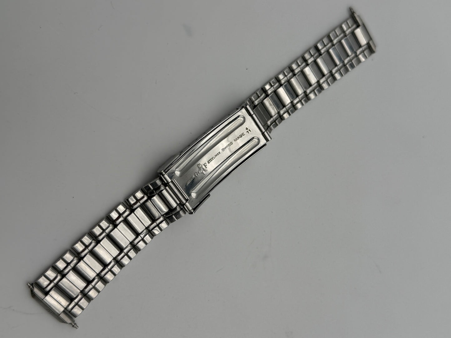 zenith gay freres 4-71 zp endlink  18mm bracciale bracelet vintage rare