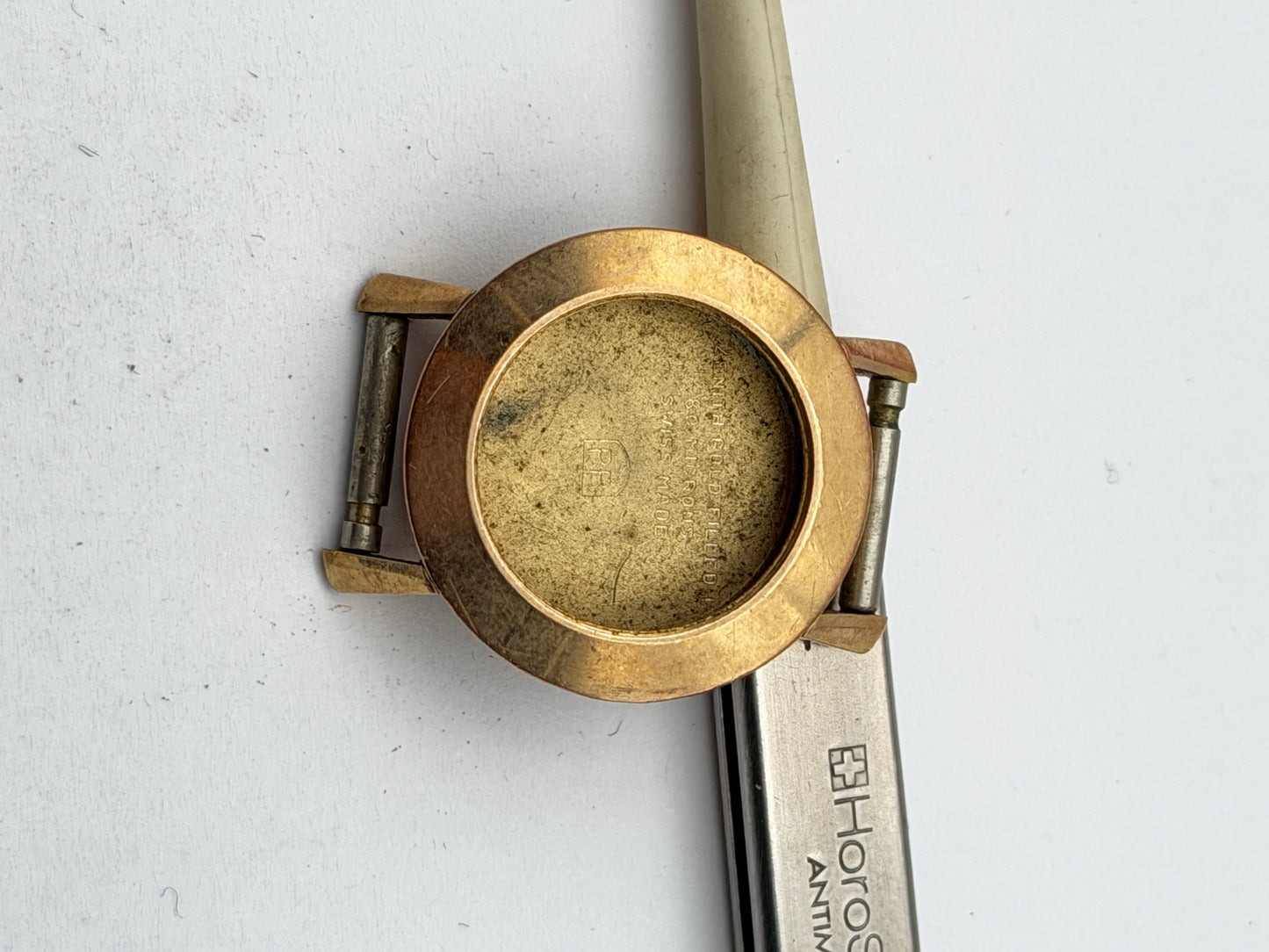 Zenith cassa case gold plated 23-18mm