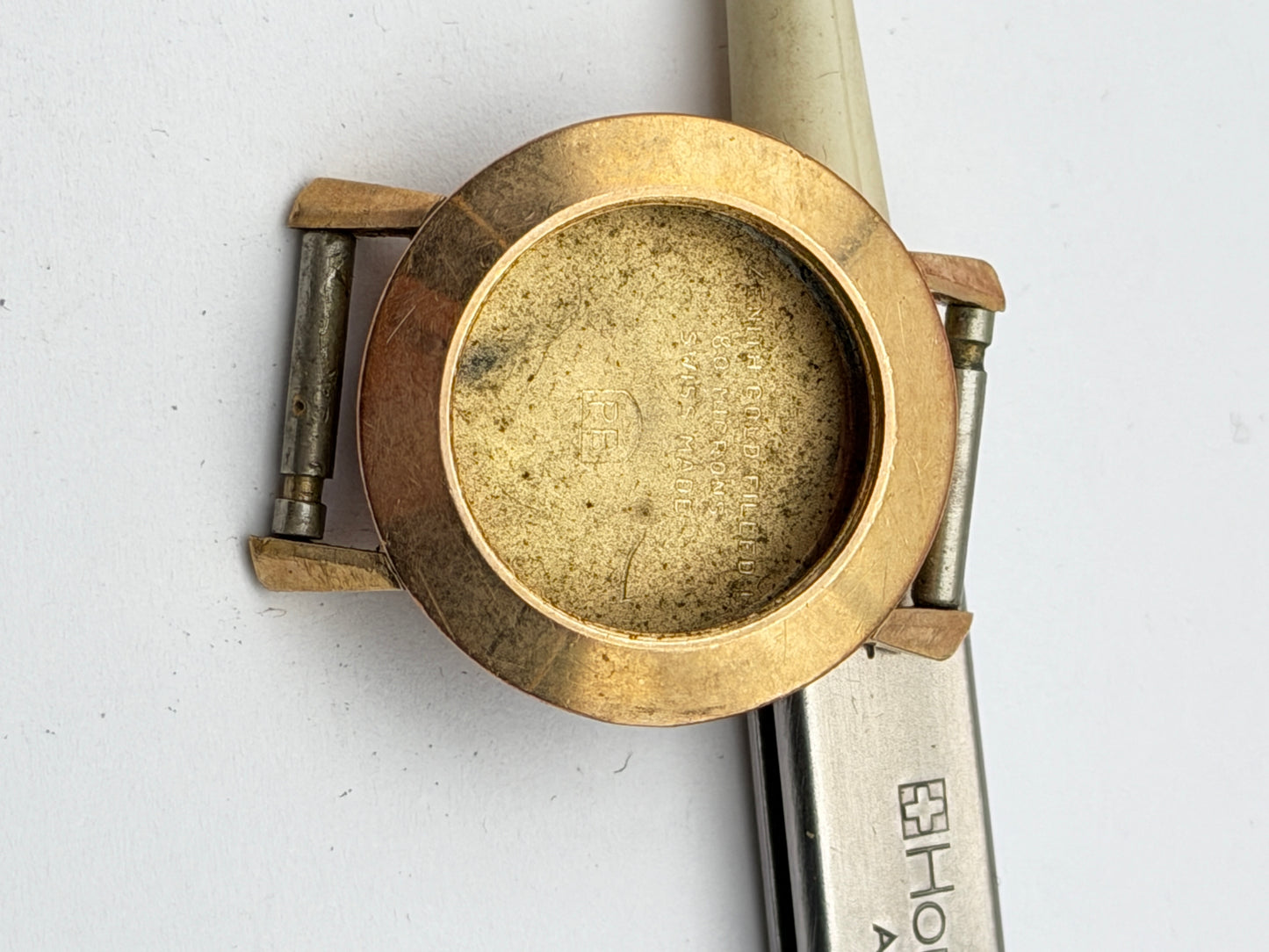 Zenith cassa case gold plated 23-18mm