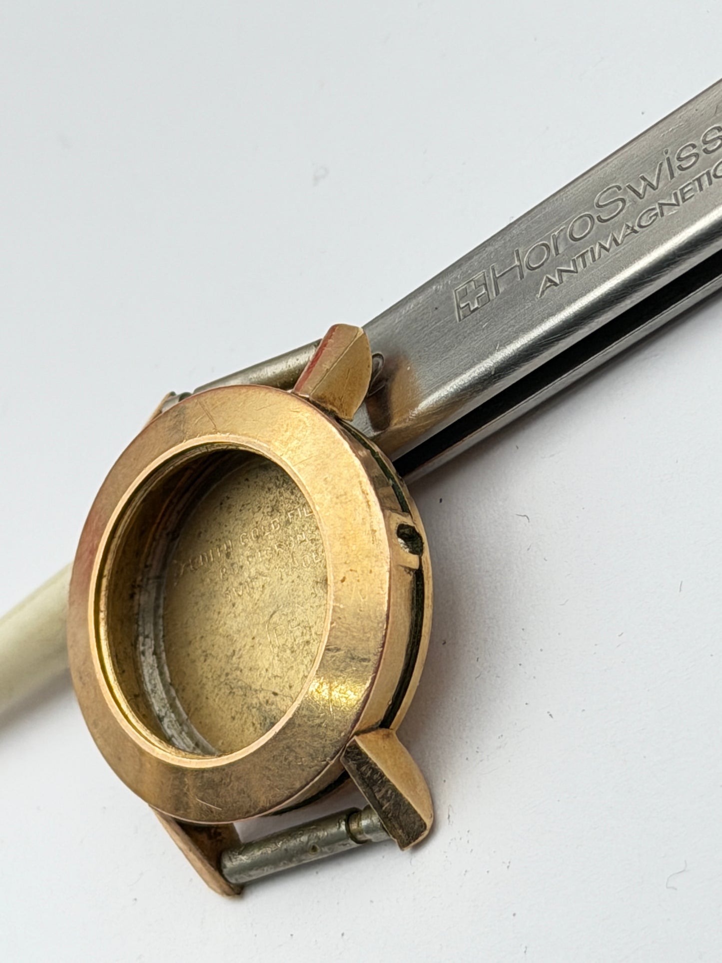 Zenith cassa case gold plated 23-18mm