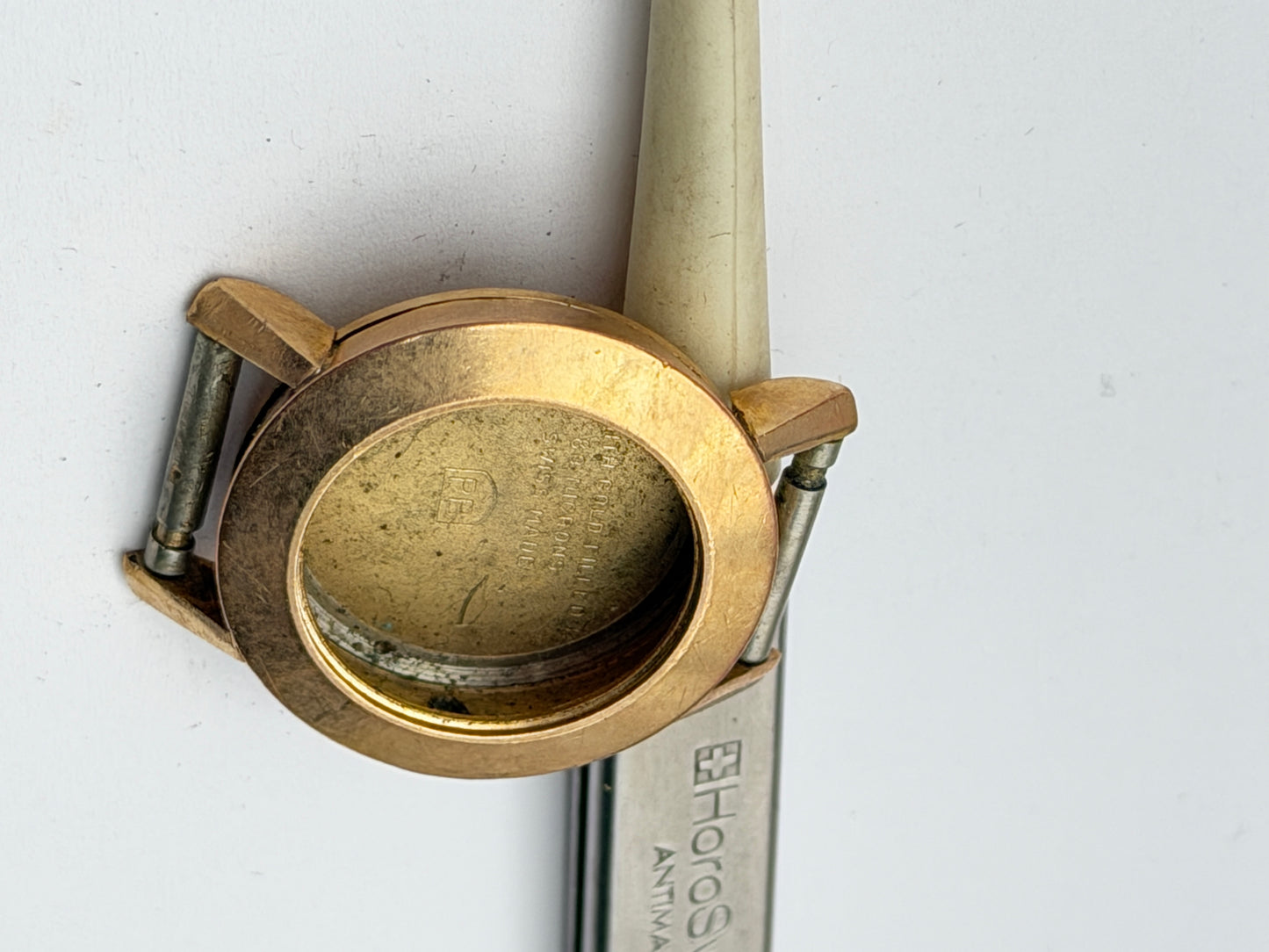 Zenith cassa case gold plated 23-18mm