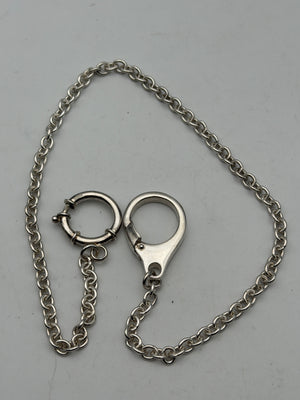 catena in argento 0,900 silver pocket watch chain orologio da tasca vintage