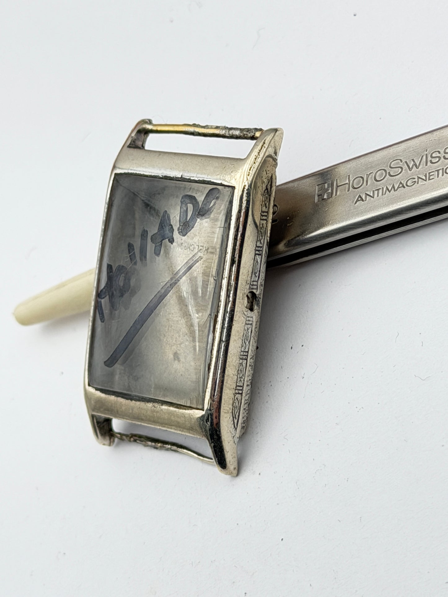 Movado cassa case art decò 22x38mm