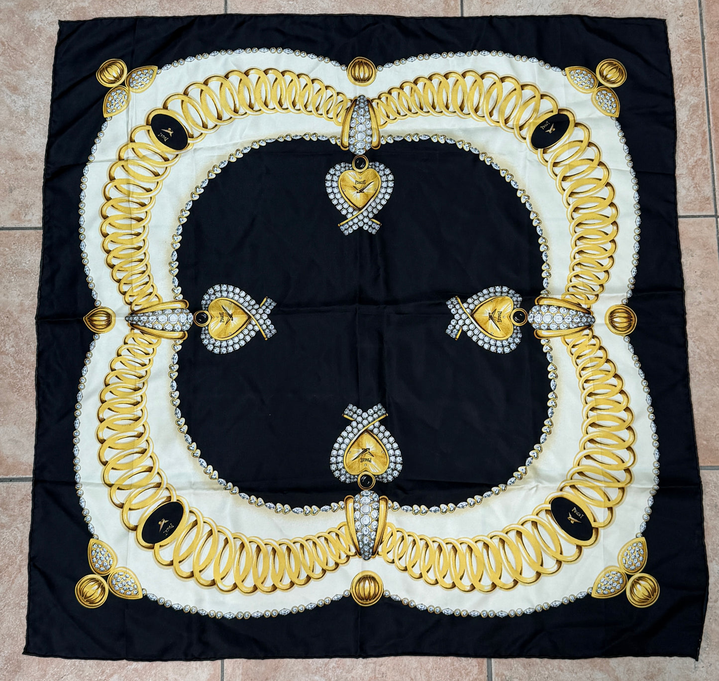 piaget swiss made foulard black