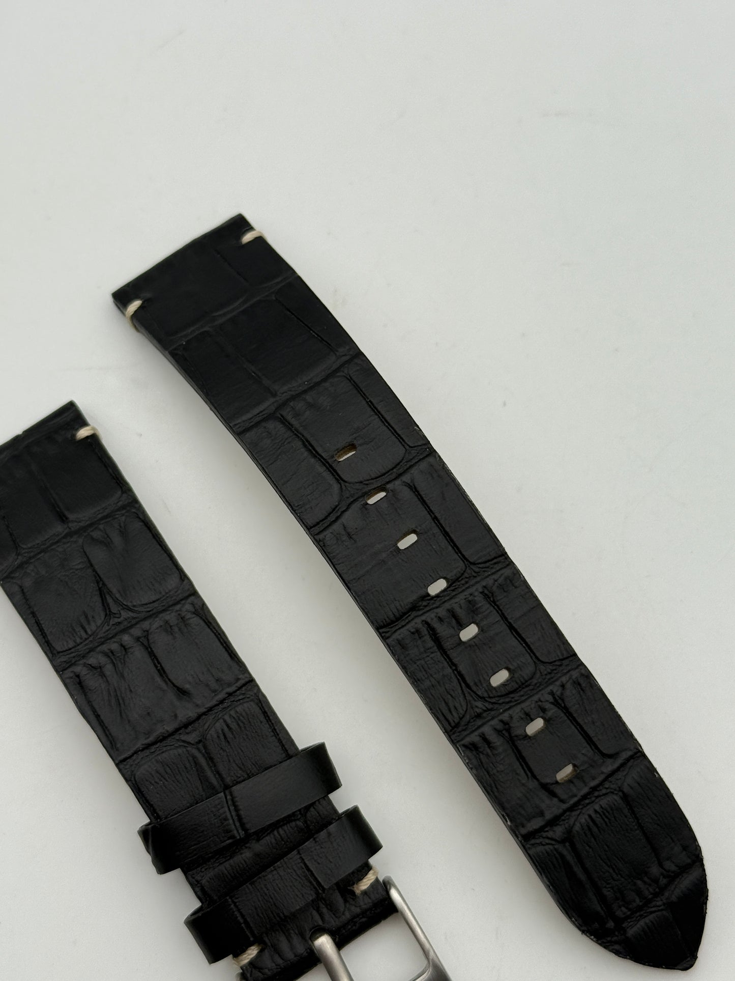 breil milano nero pelle 22mm cinturino strap leather