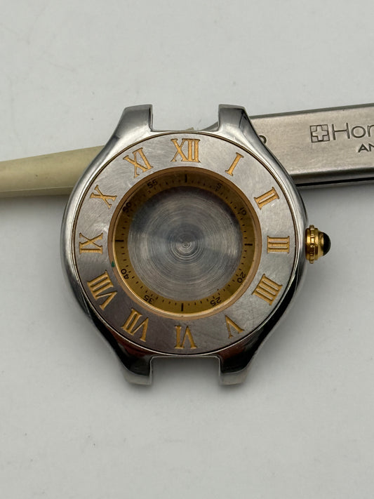 cartier must de cartier 21 1340 28mm cassa case swiss made