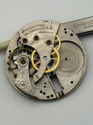 waltham amercian watch co usa 43mm pocket watch movement movimento