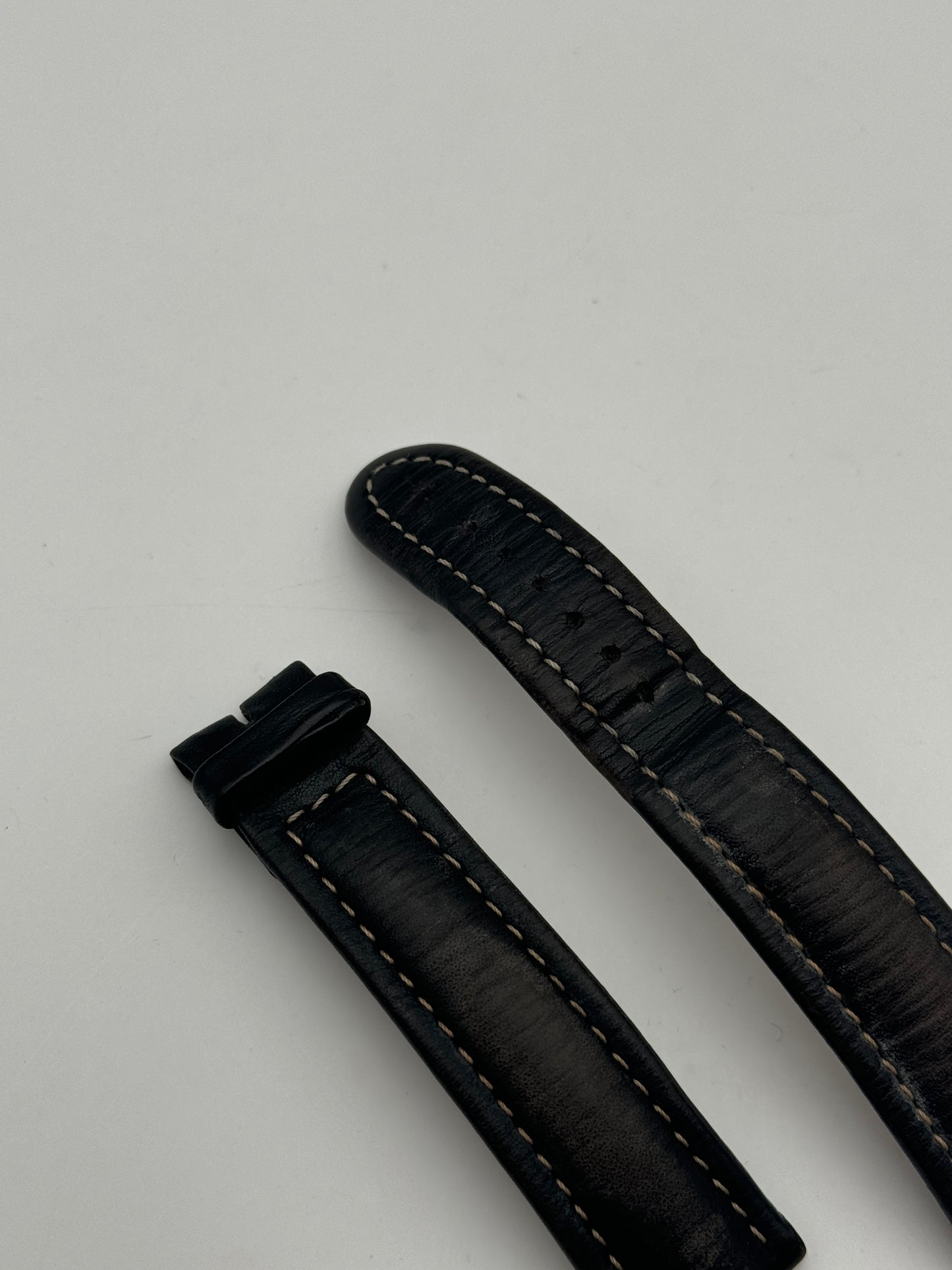 Breitling black cinturino strap chronomat 20mm leather pelle