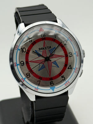 raketa rosa dei venti wind rose vintage ussr orologio