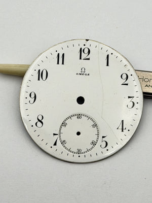 omega porcellana tasca 43mm dial quadrante pocket watch