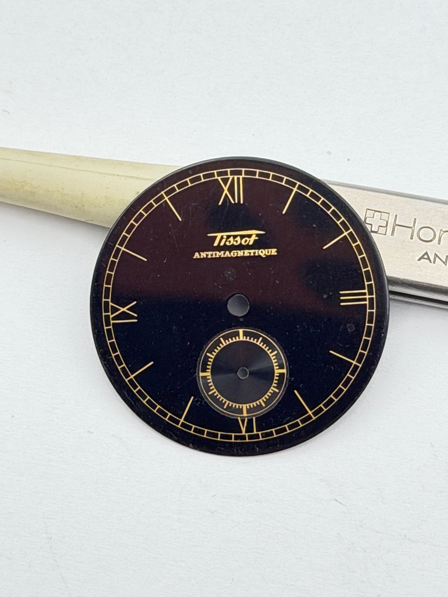 tissot 26mm dial quadrante military rare