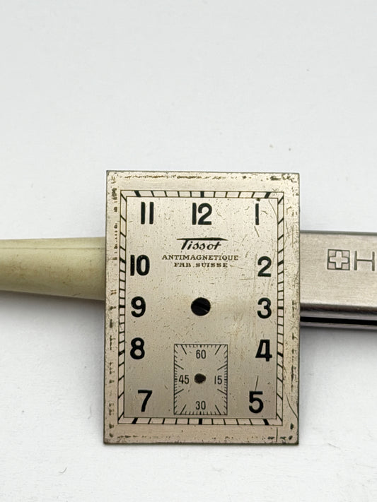 tissot 13x21mm art decò fab suisse antimagnetique dial quadrante