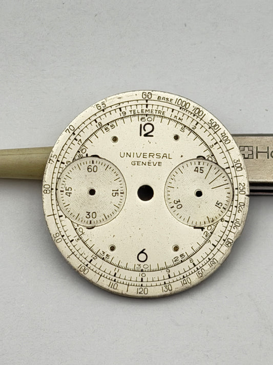 universal egneve chrono 31.5mm dial quadrante
