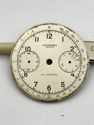universal geneve unicompax 32mm dial quadrante