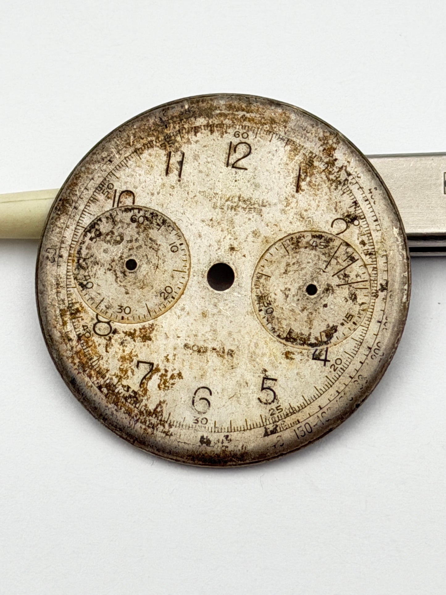 universal geneve compur 33.5mm dial quadrante