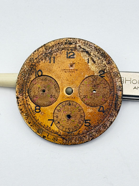 universal geneve chrono 34.5mm dial quadrante