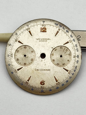 universal geneve unicompax 29.5mm dial quadrante