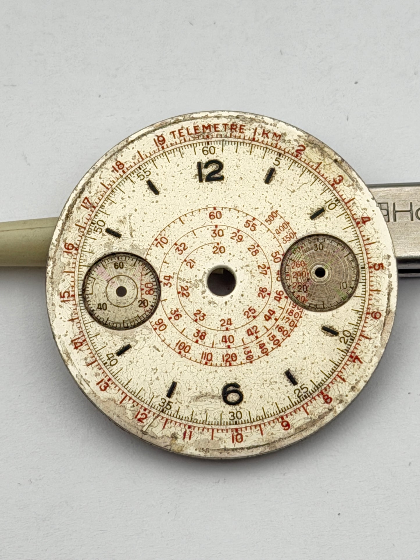 landeron chrono 34.5mm dial quadrante