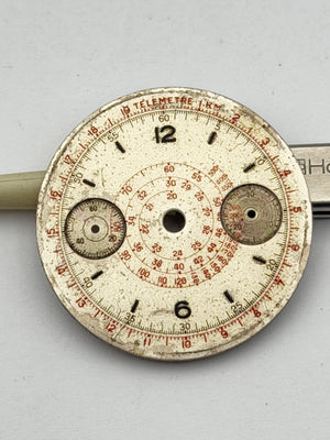 landeron chrono 34.5mm dial quadrante