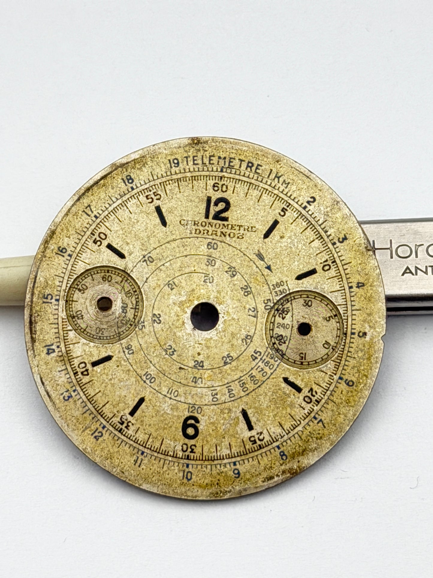 chronographe brenob landeron 39 34.4mm dial quadrante
