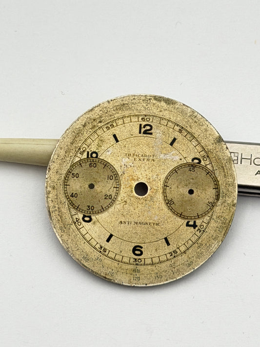 picard extar chrono landeron 33,5mm dial quadrante