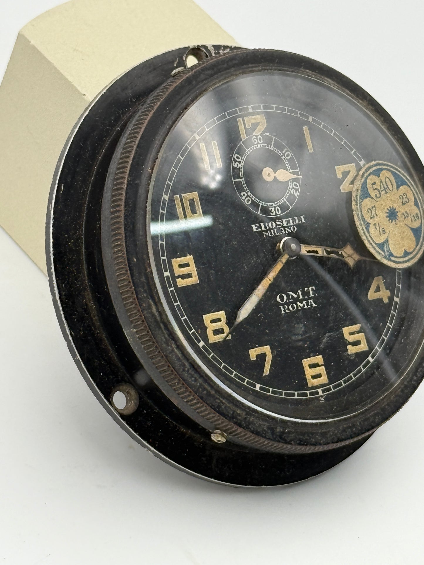 eboselli milano omg roma military watch war airplane vintage 70mm