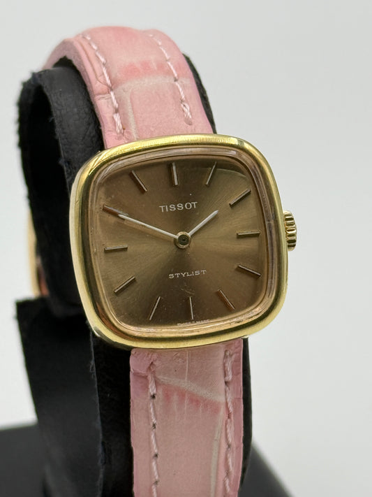 tissot stylist 10-642 plaque or 20 microns vintage