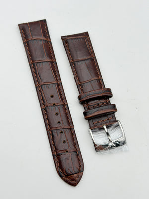 philip watch marrone acciaio 20mm pelle cinturino strap