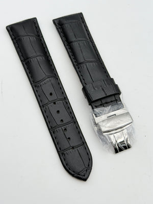 philip watch nero 22mm cinturino strap