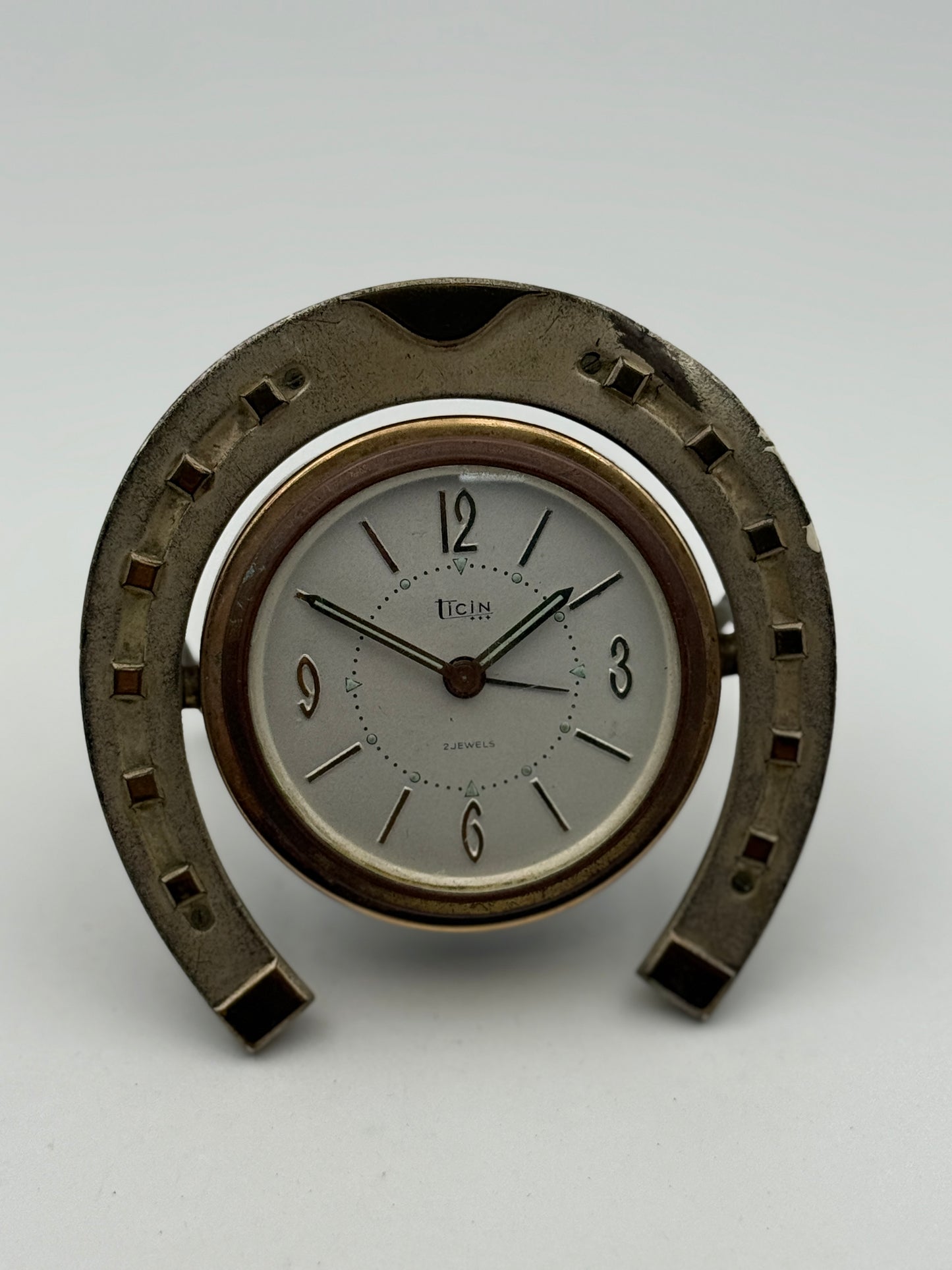 Ticino swiss made horseshoe  sveglia da tavolo