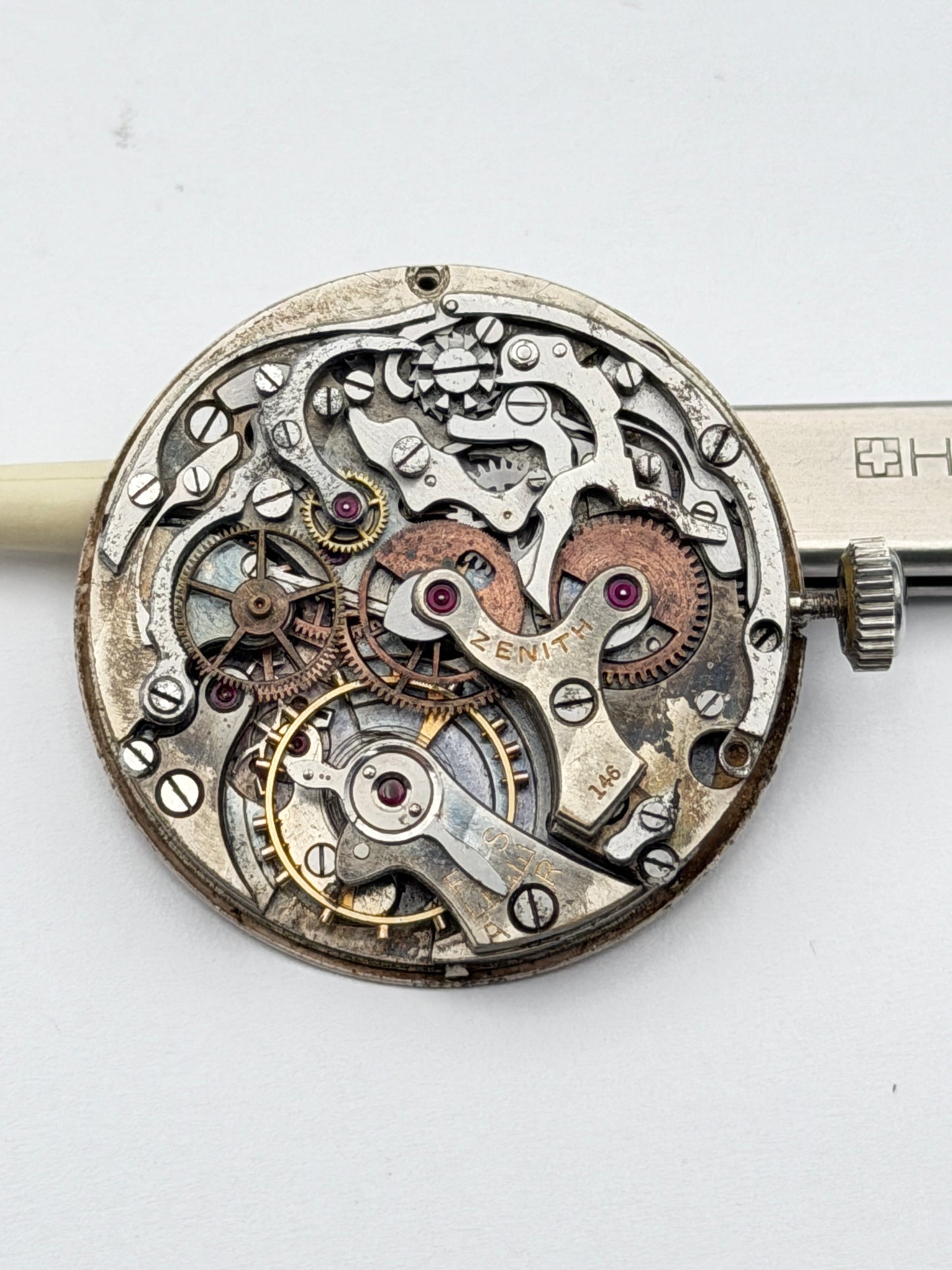 Zenith compur 146 chronograph movement movimento rare