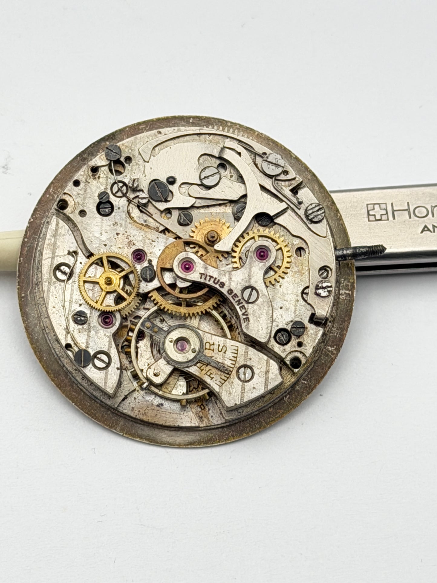 Titus landeron chronograph movement movimento