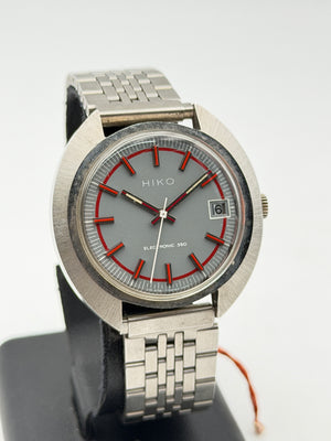 hiko electronic ufo 350 swiss made nos new old stock 39mm