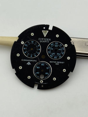 citizen quartz chrono 30,5mm diver vintage dial quadrante