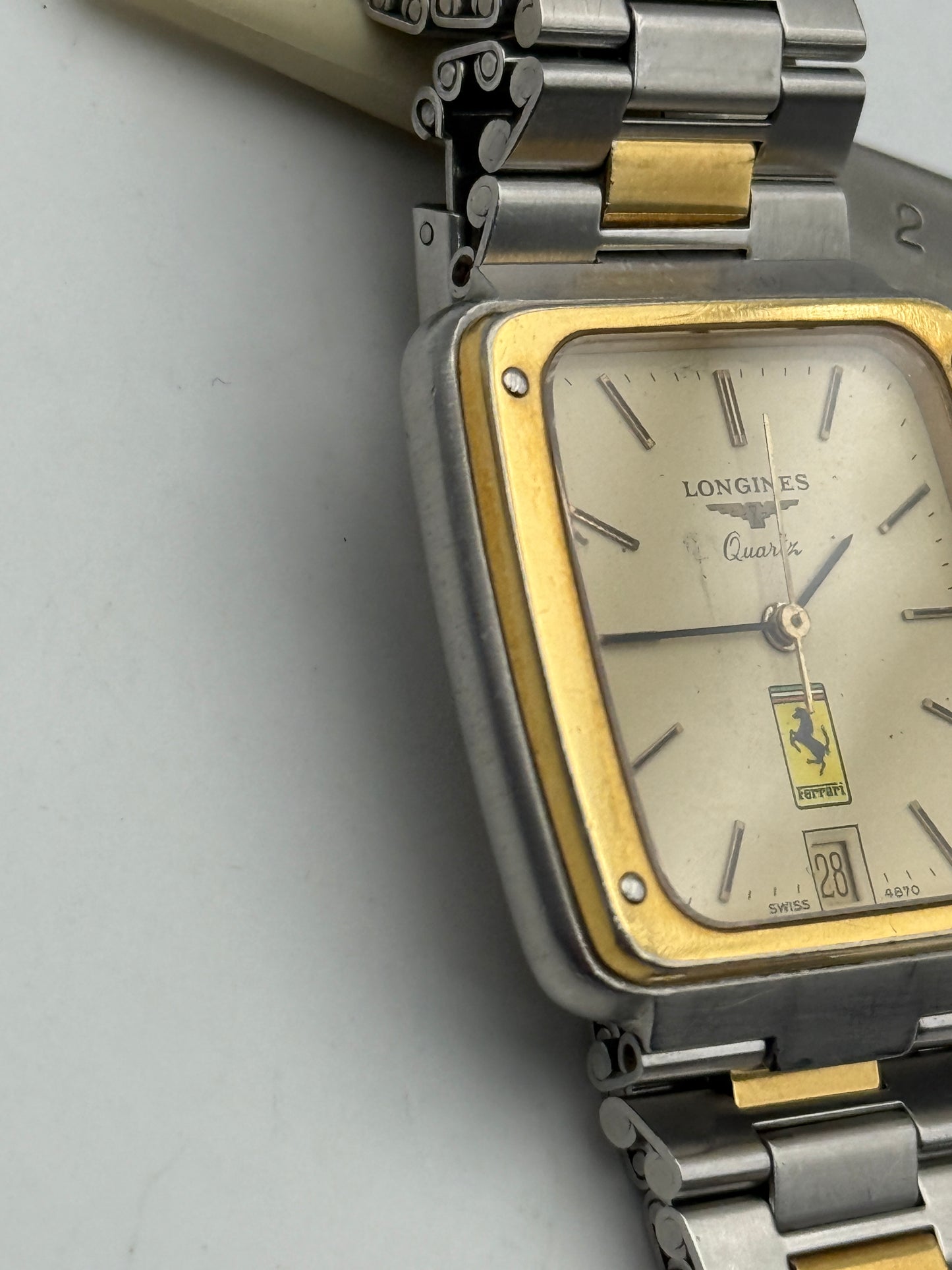 longines quartz ferrari 30x33mm limited edition vintage