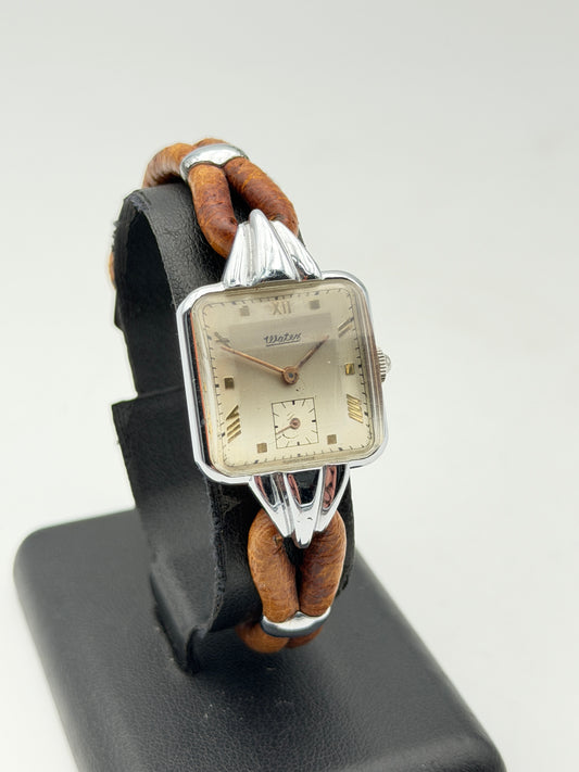 waters art decò watch vintage swiss made nos 60s cassa da 24x39mm