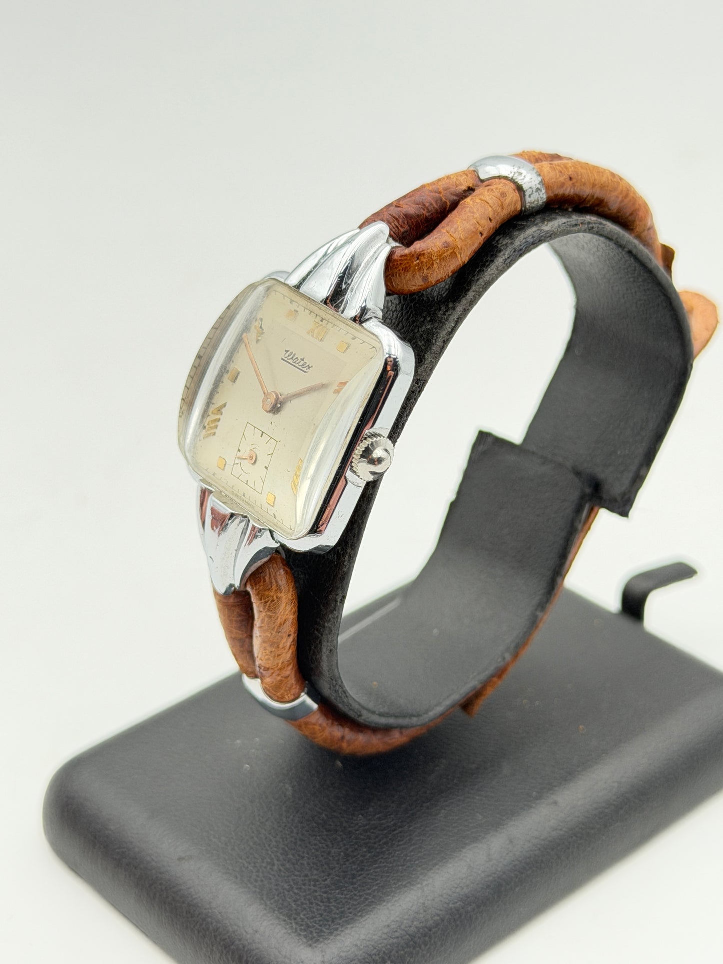 waters art decò watch vintage swiss made nos 60s cassa da 24x39mm