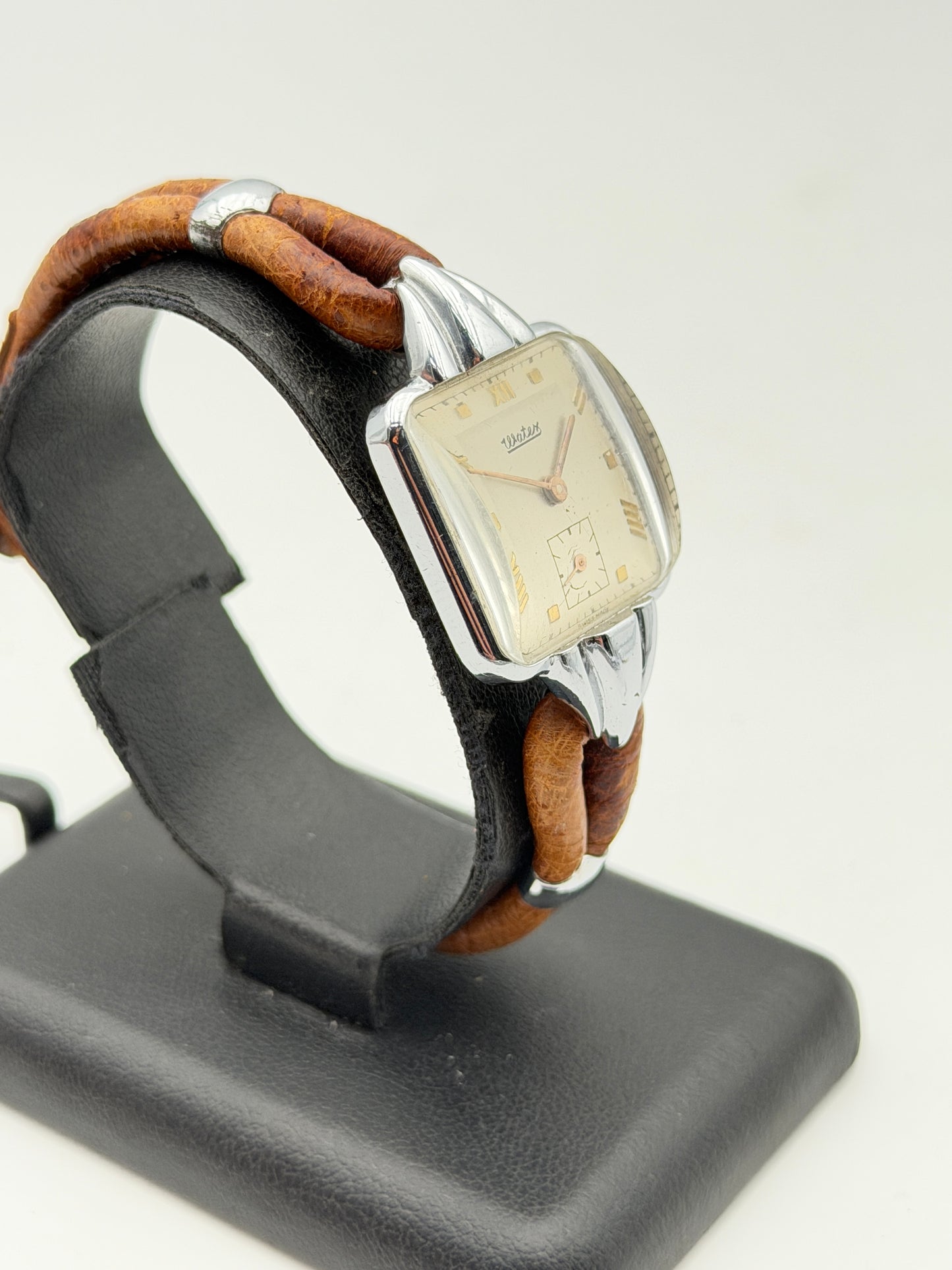 waters art decò watch vintage swiss made nos 60s cassa da 24x39mm