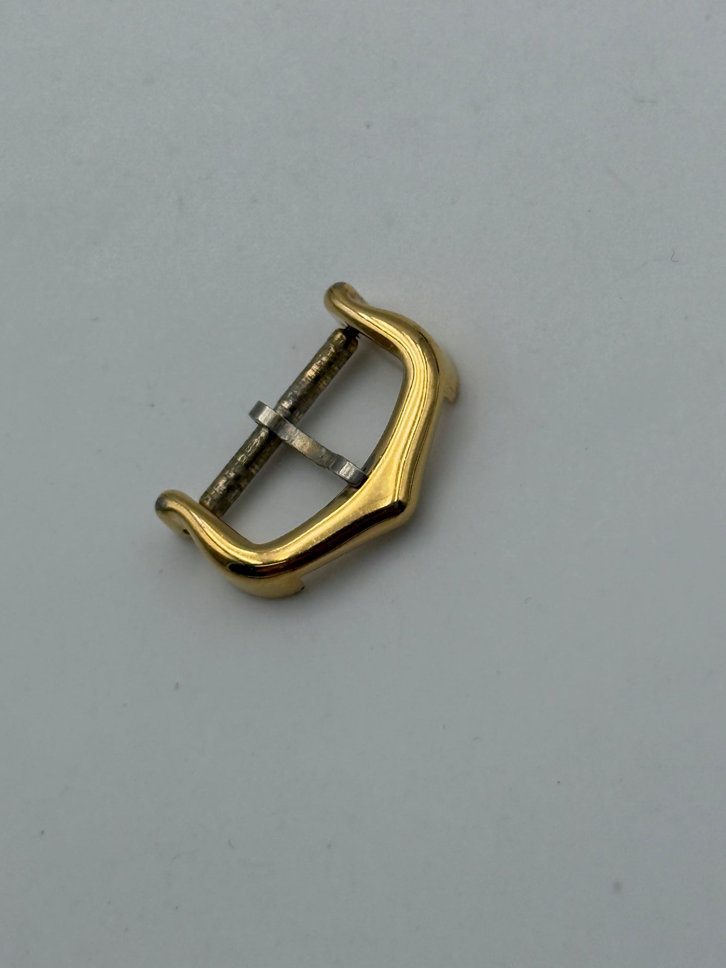 cartier fibbia buckle vintage 14mm gold plated