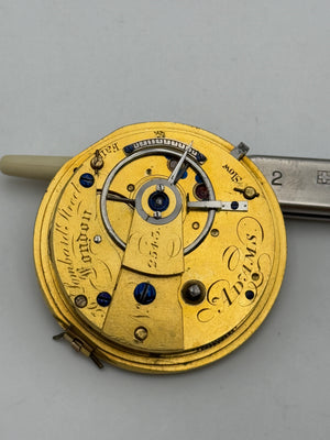 adams 36n lombard street london 2543 pocket watch movement movimento serpentina  37mm